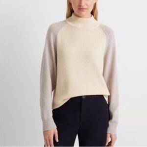 Club Monaco Colorblock Mockneck Sweater